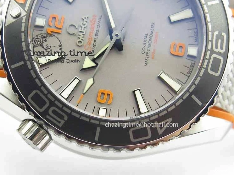 0326 Planet Ocean 2016 43.5mm SS OM 1:1 Best Edition Gray Dial On Nylon Strap A DailyWear 8166